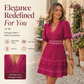 👗✨ ¡OFERTA 50% OFF! Vestido de Mujer con Escote en V y Volantes de Encaje – Elegante, Femenino y Sofisticado 🌸