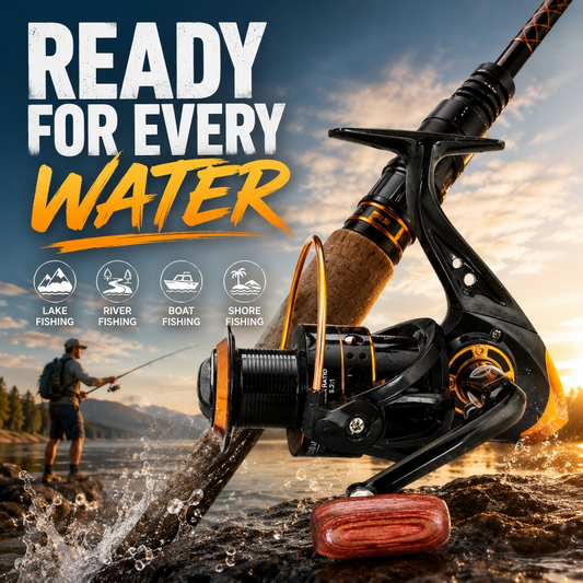 🎣🔥 ¡OFERTA 50% OFF! Carrete de Pesca Giratorio CNC – Lanzamiento Suave, Potente y Resistente para Capturas Más Grandes ✨🐟