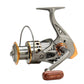 🎣🔥 ¡OFERTA 50% OFF! Carrete de Pesca Giratorio CNC – Lanzamiento Suave, Potente y Resistente para Capturas Más Grandes ✨🐟