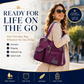 ⏰🔥 ¡OFERTA 50% OFF! 👜✨ Bolso Tote Impermeable para Mujer – Gran Capacidad, Diseño Elegante y 3 Formas de Llevar para Cada Ocasión 💖🌸