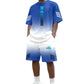 🔥⏳ ¡OFERTA 50% OFF! Conjunto Deportivo Hombre de 2 Piezas – Camiseta y Shorts Degradados Frescos, Cómodos y con Estilo Urbano ✨👕