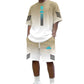 🔥⏳ ¡OFERTA 50% OFF! Conjunto Deportivo Hombre de 2 Piezas – Camiseta y Shorts Degradados Frescos, Cómodos y con Estilo Urbano ✨👕