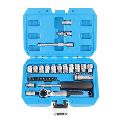 ⏰🔥 ¡OFERTA 50% OFF! 🛠️🔧 Kit de Llave de Trinquete con Vasos de 29 Piezas – Herramienta Todo en Uno para Reparaciones del Hogar, Auto y Bricolaje 🚗✨