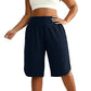 🔥⏰ ¡OFERTA 50% OFF! 🩳 Pantalones Cortos de Pierna Ancha para Mujer – Talle Alto, Súper Cómodos y Perfectos para Tallas Grandes ✨