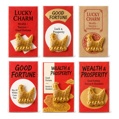 🐔✨ ¡OFERTA 50% OFF! Amuleto del Pollo Dorado de la Prosperidad – Atrae Buena Suerte, Fortuna y Éxito 💰🍀