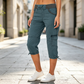 👖🔥 ¡OFERTA 50% OFF! Pantalones Capri Cargo de Cintura Alta para Mujer – Cómodos, Elegantes y Perfectos para un Look Casual ✨