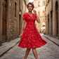 👗🔥 ¡OFERTA 50% OFF! Vestido Floral de Mujer con Escote en V – Elegante, Favorecedor y Perfecto para Cualquier Ocasión ✨