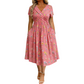 ⏰🔥 ¡OFERTA 50% OFF! 👗🌸 Vestido de Mujer con Cuello en V, Estampado Floral y Cintura Torcida – Elegancia Femenina, Figura Favorecida y Comodidad Todo el Día ✨