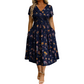 ⏰🔥 ¡OFERTA 50% OFF! 👗🌸 Vestido de Mujer con Cuello en V, Estampado Floral y Cintura Torcida – Elegancia Femenina, Figura Favorecida y Comodidad Todo el Día ✨