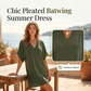 ⏰🔥 ¡OFERTA 50% OFF! 👗✨ Vestido de Verano para Mujer con Escote en V y Mangas Murciélago – Elegancia Cómoda para Cualquier Ocasión 🌸💖