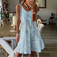 ⏰🔥 ¡OFERTA 50% OFF! 👗✨ Vestido Midi sin Mangas para Mujer con Cuello Redondo y Volantes – Elegancia Cómoda para Cada Ocasión 🌸💖