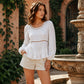 ⏰🔥 ¡OFERTA 50% OFF! 👚✨ Blusa Informal de Mujer con Mangas Abullonadas – Estilo Femenino, Elegante y Cómodo para Cada Día 🌸💖