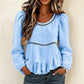 ⏰🔥 ¡OFERTA 50% OFF! 👚✨ Blusa Informal de Mujer con Mangas Abullonadas – Estilo Femenino, Elegante y Cómodo para Cada Día 🌸💖