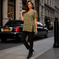 🔥 ¡OFERTA 50% OFF! 👚✨ Camiseta Holgada de Mujer con Estampado Leopardo – Estilo Moderno, Escote en V y Comodidad Todo el Día 🐆💖