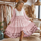 ⏰🔥 ¡OFERTA 50% OFF! 👗🌸 Vestido Midi Fluido con Estampado Floral para Mujer – Elegancia Cómoda y Estilo Femenino de Día o Noche ✨💖