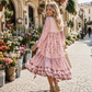 ⏰🔥 ¡OFERTA 50% OFF! 👗🌸 Vestido Midi Fluido con Estampado Floral para Mujer – Elegancia Cómoda y Estilo Femenino de Día o Noche ✨💖