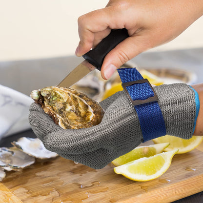 🧤🔥 ¡OFERTA 50% OFF! Guante Anticortes de Malla Metálica de Acero Inoxidable – Protección A9 para Cocina, Carnicería y Trabajos de Riesgo 🛡️✨