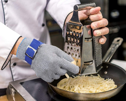 🧤🔥 ¡OFERTA 50% OFF! Guante Anticortes de Malla Metálica de Acero Inoxidable – Protección A9 para Cocina, Carnicería y Trabajos de Riesgo 🛡️✨
