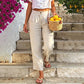 🔥 ¡OFERTA 50% OFF! 👖 Pantalones de Lino de Corte Relajado para Mujer – Frescos, Cómodos y Elegantes para Todo el Verano ✨