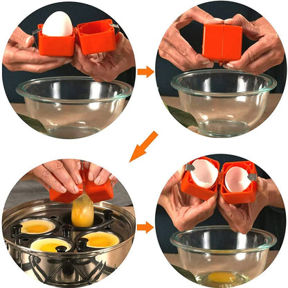 ⏰🔥 ¡OFERTA 50% OFF! 🥚✨ Cascador de Huevos Fácil y Seguro – Rompe Huevos Perfectos Sin Desorden, Sin Yemas Rotas 🍳👌
