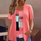 👚✨ ¡OFERTA 50% OFF! Top Falso de Dos Piezas para Mujer – Estilo Elegante con Bloques de Color, Cómodo y Fácil de Combinar 💖