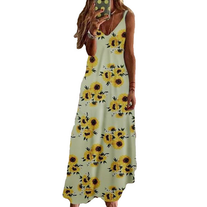 🌻✨ ¡OFERTA 50% OFF! Vestido de Tirantes con Estampado Floral para Mujer – Fresco, Cómodo y Elegante para Lucir un Estilo Veraniego 🌞👗