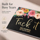 ⏰🔥 ¡OFERTA 50% OFF! 📅😂 Calendario de Pared 2027 con Frases Sarcásticas y Diseño Floral – Humor Diario para Sobrevivir al Caos del Año 🌸✨