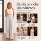 ⏰🔥 ¡OFERTA 50% OFF! 👖✨ Pantalones de Pierna Ancha de Cintura Alta para Mujer – Diseño con Ribete de Contraste, Elegancia y Comodidad Todo el Día 💃