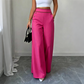 ⏰🔥 ¡OFERTA 50% OFF! 👖✨ Pantalones de Pierna Ancha de Cintura Alta para Mujer – Diseño con Ribete de Contraste, Elegancia y Comodidad Todo el Día 💃