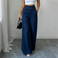 ⏰🔥 ¡OFERTA 50% OFF! 👖✨ Pantalones de Pierna Ancha de Cintura Alta para Mujer – Diseño con Ribete de Contraste, Elegancia y Comodidad Todo el Día 💃