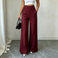 ⏰🔥 ¡OFERTA 50% OFF! 👖✨ Pantalones de Mujer de Talle Alto y Pierna Ancha – Diseño con Botones Laterales, Elegancia y Comodidad Todo el Día 💃