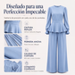 ⏰🔥 ¡OFERTA 50% OFF! 👗✨ Conjunto Elegante para Mujer con Blusa de Mangas Abullonadas y Pantalón de Pierna Ancha – Estilo Sofisticado, Cómodo y Favorecedor 💖