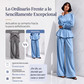 ⏰🔥 ¡OFERTA 50% OFF! 👗✨ Conjunto Elegante para Mujer con Blusa de Mangas Abullonadas y Pantalón de Pierna Ancha – Estilo Sofisticado, Cómodo y Favorecedor 💖