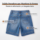 ⏰🔥 ¡OFERTA 50% OFF! 👖✨ Pantalones Cortos Vaqueros Bermuda para Mujer – Cómodos, Elásticos y con Bolsillos Cargo Prácticos 💙