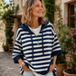 ⏰🔥 ¡OFERTA 50% OFF! 🧥✨ Jersey Sudadera con Capucha a Rayas para Mujer – Estilo Casual, Comodidad Cálida y Look Moderno 💖