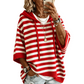⏰🔥 ¡OFERTA 50% OFF! 🧥✨ Jersey Sudadera con Capucha a Rayas para Mujer – Estilo Casual, Comodidad Cálida y Look Moderno 💖