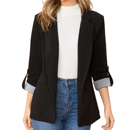 ⏰🔥 ¡OFERTA 50% OFF! 🧥✨ Blazer Elegante para Mujer – Silueta Entallada, Estilo Sofisticado y Look Chic para Oficina o Salidas 💃