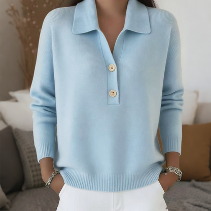 ⏰🔥 ¡OFERTA 50% OFF! 👗✨ Jersey de Punto Elegante con Cuello de Solapa para Mujer – Estilo Sofisticado, Cálido y Cómodo para Cada Día 🍂