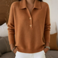 ⏰🔥 ¡OFERTA 50% OFF! 👗✨ Jersey de Punto Elegante con Cuello de Solapa para Mujer – Estilo Sofisticado, Cálido y Cómodo para Cada Día 🍂