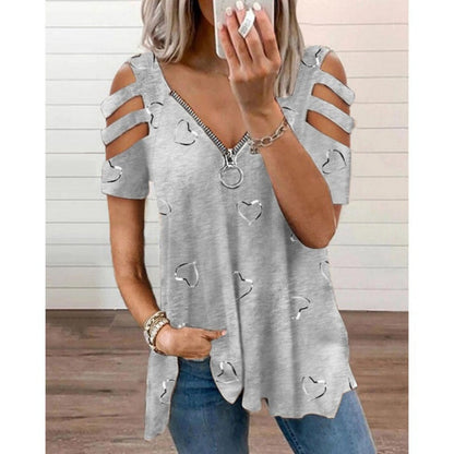 ⏰🔥 ¡OFERTA 50% OFF! 👗✨ Camiseta de Hombros al Descubierto para Mujer – Estilo Femenino, Elegante y Cómodo para Todo el Día 💖