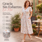 ⏰🔥 ¡OFERTA 50% OFF! 👗🌸 Vestido de Mujer con Cuello en V, Estampado Floral y Cintura Torcida – Elegancia Femenina, Figura Favorecida y Comodidad Todo el Día ✨