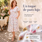 ⏰🔥 ¡OFERTA 50% OFF! 👗🌸 Vestido de Mujer con Cuello en V, Estampado Floral y Cintura Torcida – Elegancia Femenina, Figura Favorecida y Comodidad Todo el Día ✨