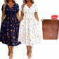 ⏰🔥 ¡OFERTA 50% OFF! 👗🌸 Vestido de Mujer con Cuello en V, Estampado Floral y Cintura Torcida – Elegancia Femenina, Figura Favorecida y Comodidad Todo el Día ✨