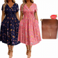 ⏰🔥 ¡OFERTA 50% OFF! 👗🌸 Vestido de Mujer con Cuello en V, Estampado Floral y Cintura Torcida – Elegancia Femenina, Figura Favorecida y Comodidad Todo el Día ✨
