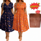 ⏰🔥 ¡OFERTA 50% OFF! 👗🌸 Vestido de Mujer con Cuello en V, Estampado Floral y Cintura Torcida – Elegancia Femenina, Figura Favorecida y Comodidad Todo el Día ✨
