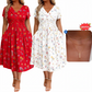 ⏰🔥 ¡OFERTA 50% OFF! 👗🌸 Vestido de Mujer con Cuello en V, Estampado Floral y Cintura Torcida – Elegancia Femenina, Figura Favorecida y Comodidad Todo el Día ✨
