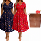 ⏰🔥 ¡OFERTA 50% OFF! 👗🌸 Vestido de Mujer con Cuello en V, Estampado Floral y Cintura Torcida – Elegancia Femenina, Figura Favorecida y Comodidad Todo el Día ✨