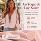 ⏰🔥 ¡OFERTA 50% OFF! 👚✨ Top de Manga Larga con Cuello en V y Estampado 3D para Mujer – Diseño Moderno, Elegante y Cómodo para Todo el Día 🌸