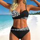 ⏰🔥 ¡OFERTA 50% OFF! 👙✨ Bikini Push-Up de Dos Piezas para Mujer – Diseño Cruzado, Figura Favorecida y Estilo Elegante de Playa 🌴💖