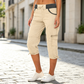 ⏰🔥 ¡OFERTA 50% OFF! 🌺👖 Pantalones Capri Cargo de Talle Alto para Mujer – Cómodos, Versátiles y Perfectos para el Verano ☀️✨